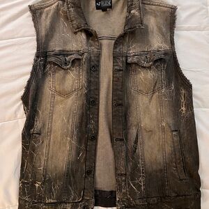 RUDE Distressed Denim Vest